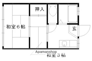 光マンション【203号室】の間取り