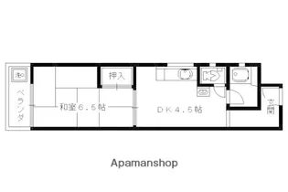 アサヒマンション【4階】の間取り