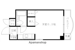モリタマンション【201号室】の間取り
