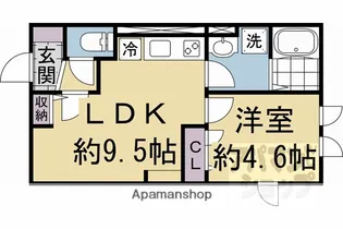 MOCXION桃山【301号室】の間取り