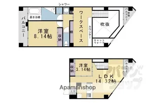 グレースビーコン大宮【501号室】の間取り