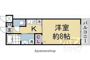 CREST TAPP京都丹波口II【5階】の間取り