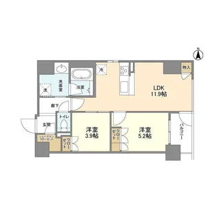 ソルレヴェンテ堀川高辻【0205号室】の間取り