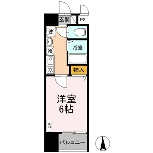 カスタリア京都西七条【0809号室】の間取り