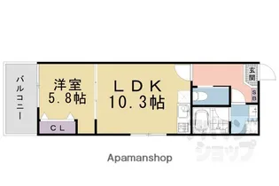 ジーニアススクエア四条高辻【202号室】の間取り
