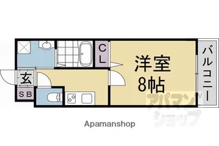 仮称)西ノ京東月光町マンション【401号室】の間取り
