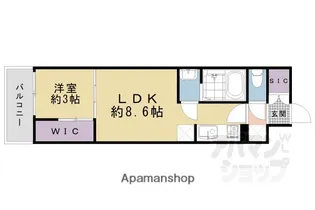 シエーナグランデ四条烏丸【206号室】の間取り