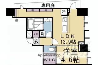 STANDZ京都二条【102号室】の間取り
