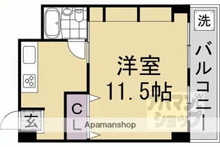 インペリアル岡崎【402号室】の間取り