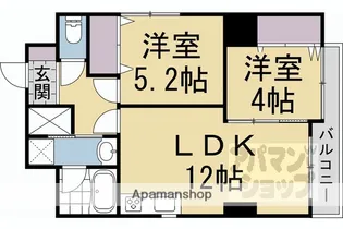 ORCHID COURT四条大宮【503号室】の間取り