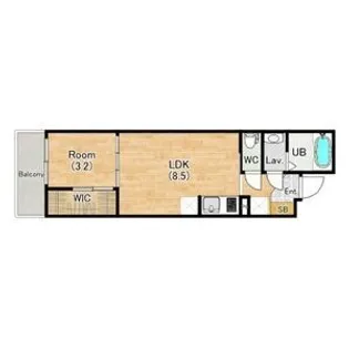 シエーナグランデ四条烏丸【303号室】の間取り