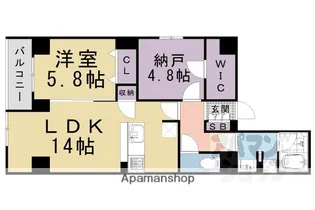 CALM河原町二条【203号室】の間取り