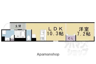 アイリス清水五条【301号室】の間取り
