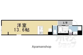 アイリス清水五条【203号室】の間取り