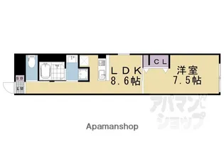 アイリス清水五条【402号室】の間取り