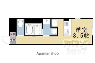 アイリス清水五条【502号室】の間取り