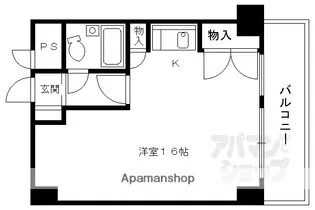 ランブラス堀川【101号室】の間取り