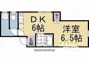 ハイム京都下鴨【102号室】の間取り