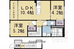 リヴィエール壬生【2階】の間取り
