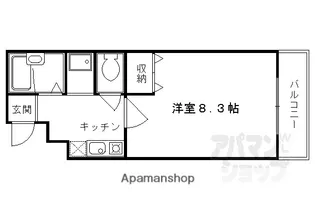 アイハウス【203号室】の間取り