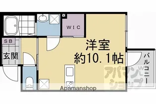 ウェルスクエア壬生高辻通【204号室】の間取り