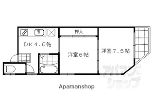 枡形ビル【3F号室】の間取り