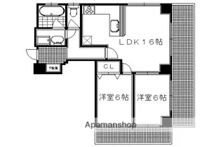 プレジデントコート【201号室】の間取り