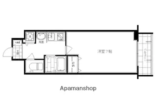 プレサンス京都四条烏丸クロス【103号室】の間取り