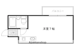 アルカディア五条坂【106号室】の間取り