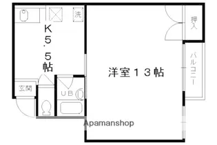 ポケットコート頭町【201号室】の間取り