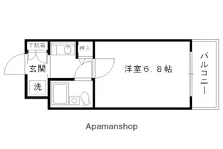 ダイアパレス京都祇園【3階】の間取り