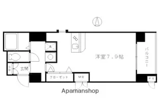プレサンス京都五条大橋レジェンド【506号室】の間取り