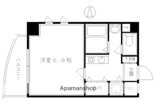 グランドパレス京都烏丸五条【8階】の間取り