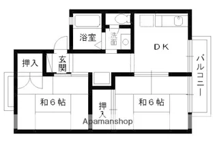 ヴィルベール奥村【A103号室】の間取り