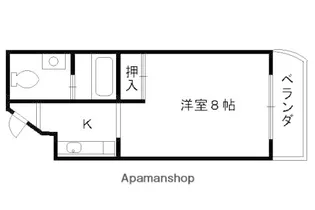 シルクコート嵐山【202号室】の間取り