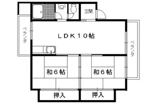 ヴィラ・アサダ【101号室】の間取り