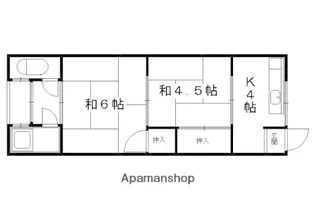 2DKの間取り画像