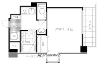 KDXレジデンス西院【704号室】の間取り
