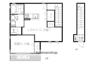 シャーメゾン神明【2階】の間取り