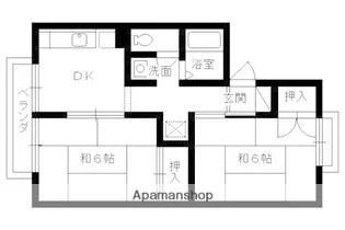 サンサウスヒル竹田【2階】の間取り