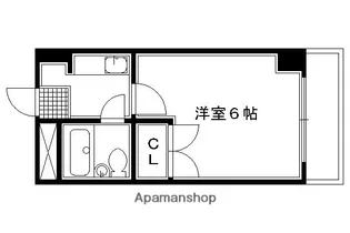ウエストヒルタカツカ【3階】の間取り