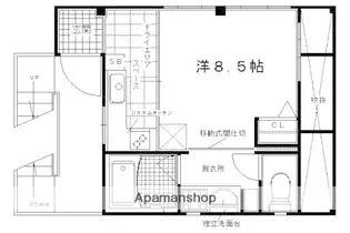 ミモザ【201号室】の間取り
