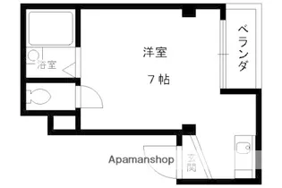 パレスオブタクティクス【206号室】の間取り