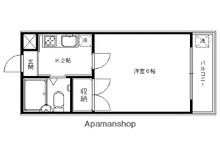 北斗ハイツ【103号室】の間取り