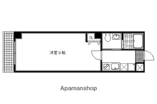フラッティ今出川天神【108号室】の間取り