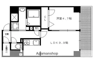 都壱番館 三条堀川【902号室】の間取り