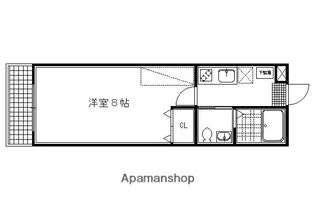スクウェアワン【3階】の間取り