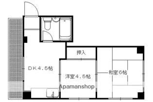 コーワハイツ【202号室】の間取り