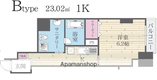 HF河原町二条レジデンス【303号室】の間取り