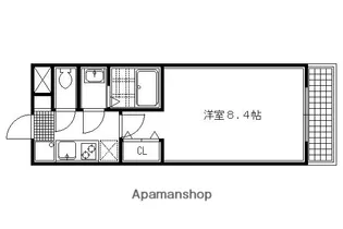 プリモベント円町【1階】の間取り